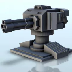 $1.50Autocannon turret - Science fiction SF sCIFI