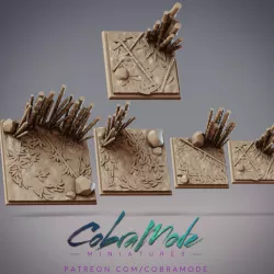 $1.99Bamboo Forest Square Base Pack (4pcs)