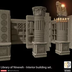 $10.00Babylonian Library interior set - Library of Dawn