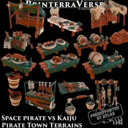 $20.00009 Space Pirate vs Kaiju Terrains