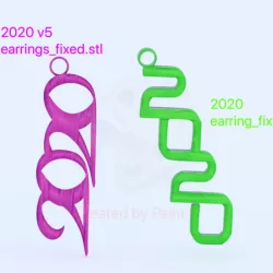 2020 earring set (two files !)