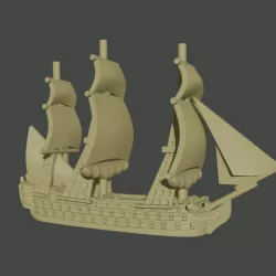 $24.991/2400 Napoleonic Fleet Set (7 models) + Blender Customiser Files