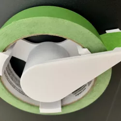 24 mm masking tape dispenser with magnetic mount