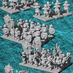 $25.0010mm Breton Dwarfs - Army Bundle