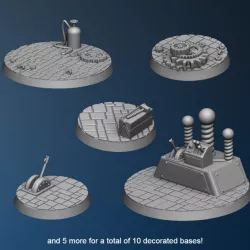 $3.0010 round Steampunk bases
