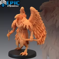 $3.90Bird Folk Eagle Archer / Flying Birdfolk Race / Classic Avian Humanoid