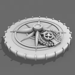 32mm Imperial Battleship Flying Stand Base