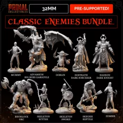 $35.0010 miniatures - 32mm - Classic RPG game enemies bundle - MASTERS OF DUNGEONS QUEST