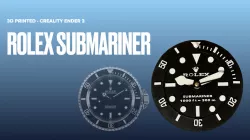 3D printed Rolex submariner wall clock