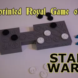 3D printed Royal Game of Ur STAR WARS Style