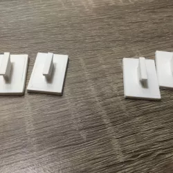 3D printed set of curtain rod hooks no screws needed