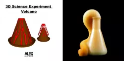 3D Science Experiment Volcano