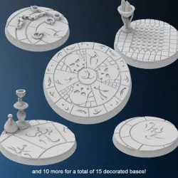 $4.0015 round Dark Elves bases
