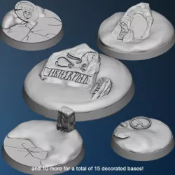 $4.0015 round Norse snow bases