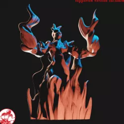 $4.00Barbarian Genasi Fire Priestess Medium Miniature (1 inch/25 mm base, 1.25 inch/32 mm height)