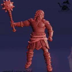$4.00Barbarian Heavy Striker – Medium Male Human (1 inch/25 mm base size, 1.25 inch/32 mm height miniature)