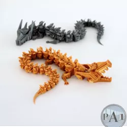 $4.40Articulated dragon robot with moving jaws!!