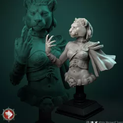 $4.50Auria tabaxi female bust pre-supported