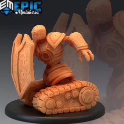 $4.90Assault Tank Shield Guardian / War Construct / Steampunk Battle Robot