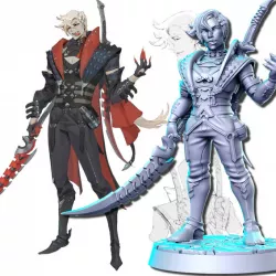 $5.0014a Jarroth (vampire)- 32mm - DnD