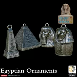 $5.004 Egyptian Themed Tree Ornaments