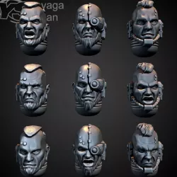 $5.009 CUSTOM HEADS WITHOUT HELMET