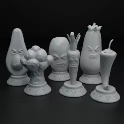 $5.00Angry vegetables chess pieces set