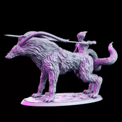 $5.00Bakumaan - Mutant wolf - 32mm - DnD -