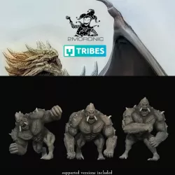 $5.00Barlgura Demons (1 inch/25 mm base, 1.25+ inch/36 mm height miniatures) - 3 versions