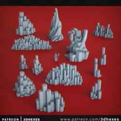 $5.00Basalt Rocks #1 - Scenery Set