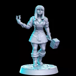 $5.00Branda (female blacksmith) - 32mm - DnD