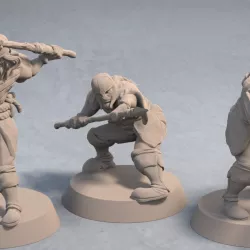 $5.99Acenii Barbarian Spearmen (3 unique miniatures)