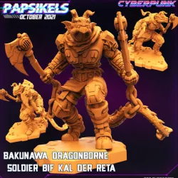 $5.99BAKUNAWA SPACE DRAGONBORE SOLDIER BIF KAL DER RETA