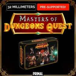 $55.0038 miniatures - complete RPG base game - MASTERS OF DUNGEONS QUEST - Premium Package