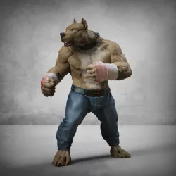 $6.00bare knukle fighter- American Bully (classic)