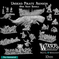 $60.00(10mm Scale) Undead Pirate Armada - Army Bundle