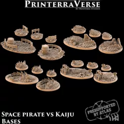 $8.00009 Space Pirate vs Kaiju Bases
