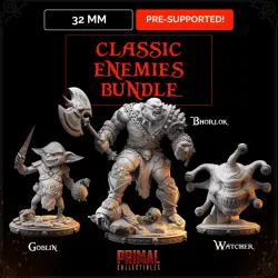 $8.0032mm Orc, Goblin e Watcher bundle - MASTERS OF DUNGEONS QUEST