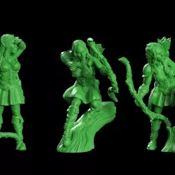 $8.00Archer girl wood elf 3D