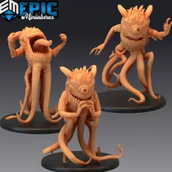 $8.90Abyssal Lurker Set / Underwater Tentacle Creature / Alien Eye