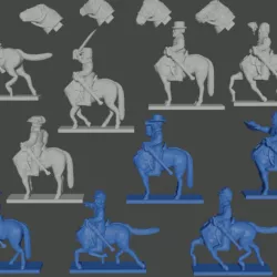 $8.9910 & 15mm 10x American Civil War Generals/Characters (Mounted)