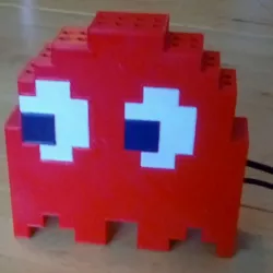 8-bit style Pac-Man ghost case for Raspberry Pi A/B