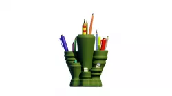 Abstract Pen Holder Desk Tidy 3D Print model