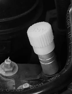 Air conditioner valve caps for BMW