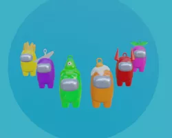 Among us keychain