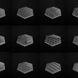 bases hexagonal 28mm