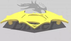 Batman & Superman Logo drawer handle