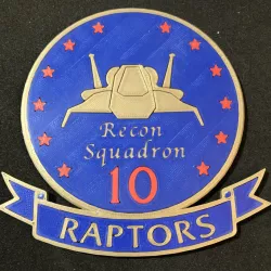Battlestar Galactica Raptor Recon Squadron Patch Coaster