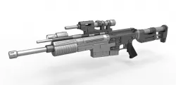 Blaster rifle A280-CFE from Rogue One 2016