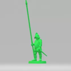 Border Reivers Pikemen with armor 28mm/32mm